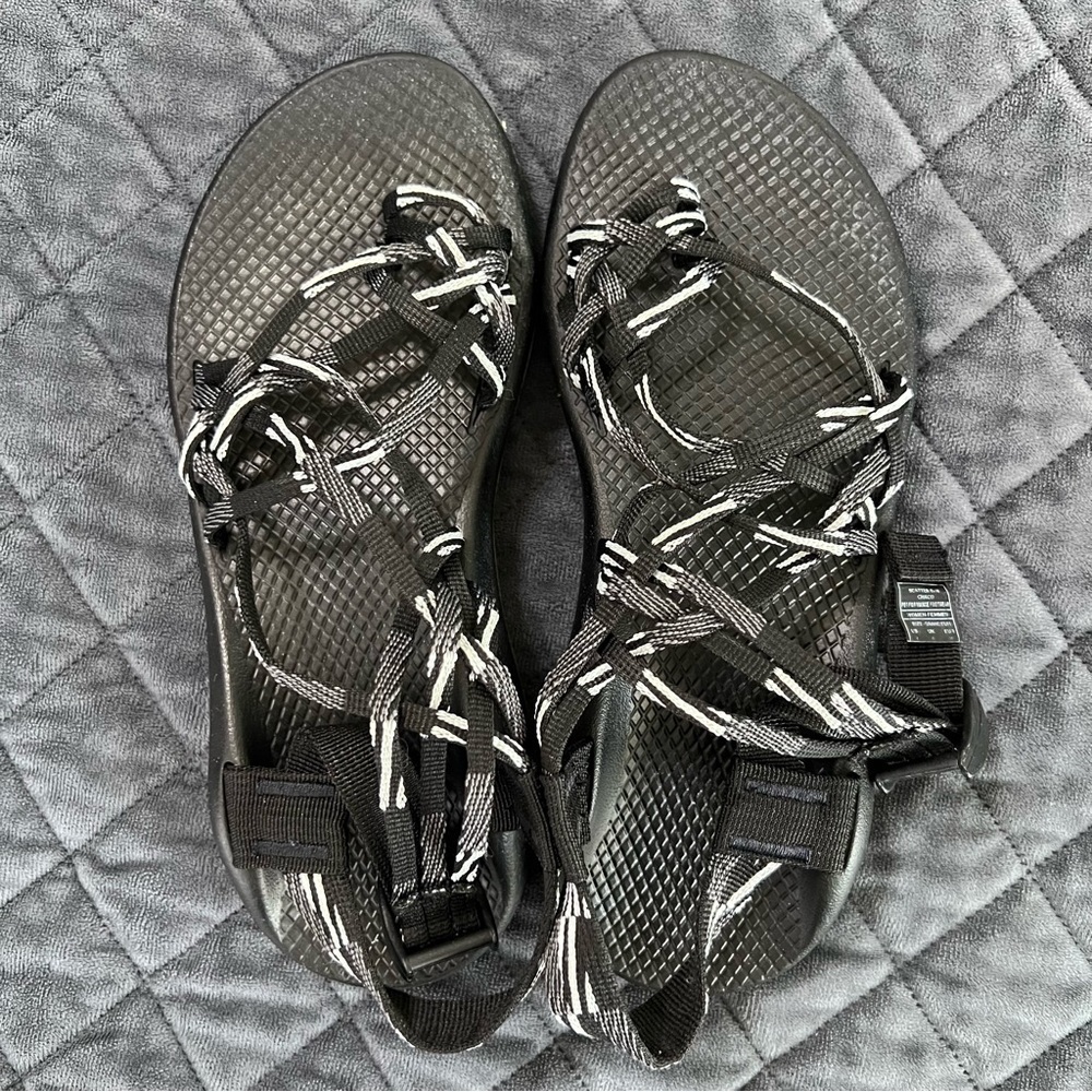 Chaco Strappy Sandals ZX/3 Classic Womens 8 Black Hiking Sport Shoes - Picture 6 of 10